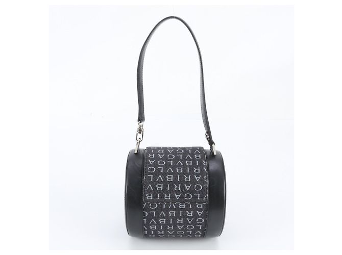 Bulgari Bolso de hombro cilíndrico de piel Bvlgari B.zero1 Logomania - vista 3