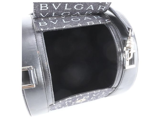 Bulgari Bolso de hombro cilíndrico de piel Bvlgari B.zero1 Logomania - vista 7