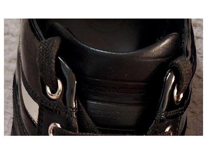 Christian Dior Sneakers Dior Homme in pelle nera e pelle verniciata - vista 5