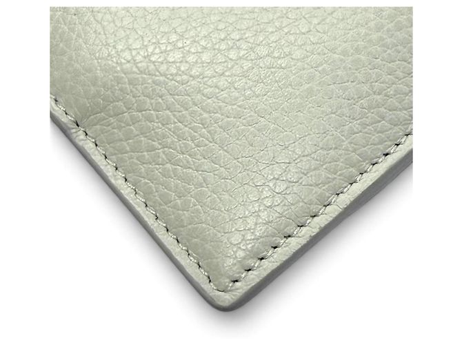 Tod's Light Gray Leather Card Case - view 4