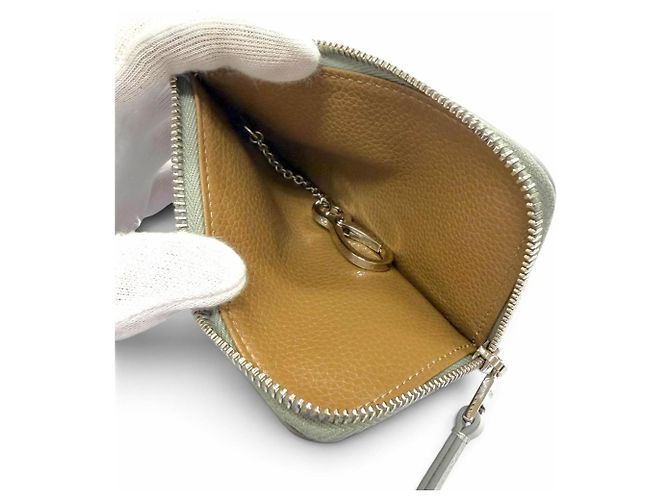 Tod's Light Gray Leather Card Case - view 5