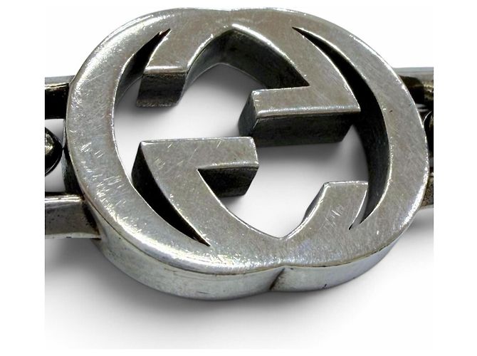 Bracciale Gucci in Argento 925 con Charm Interlocking G - vista 4