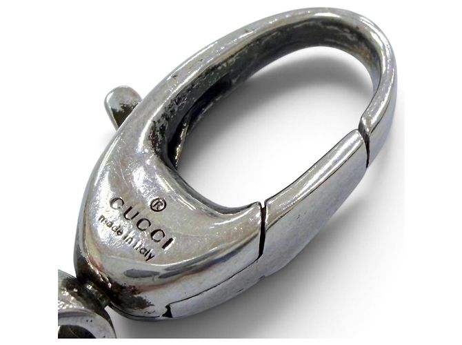 Bracciale Gucci in Argento 925 con Charm Interlocking G - vista 6