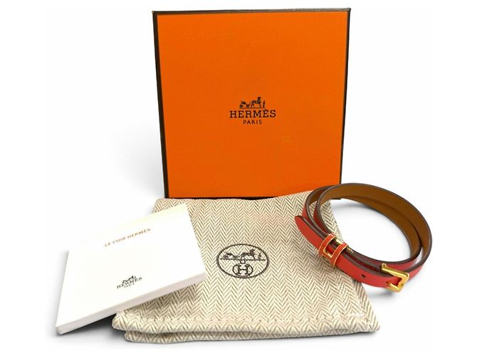 Hermès Bracelete Pop H Double Tour em couro HERMES - vista 2