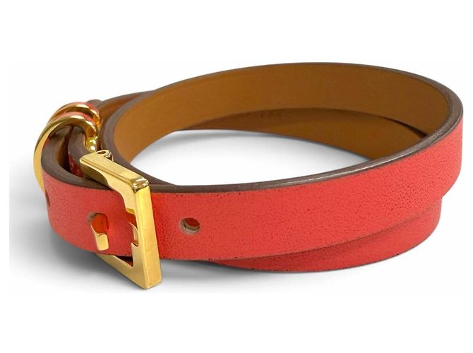 Hermès Bracelete Pop H Double Tour em couro HERMES - vista 3