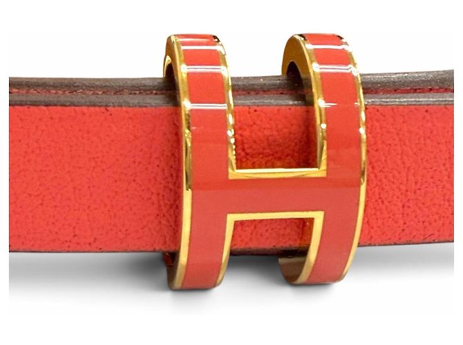 Hermès Bracelete Pop H Double Tour em couro HERMES - vista 6