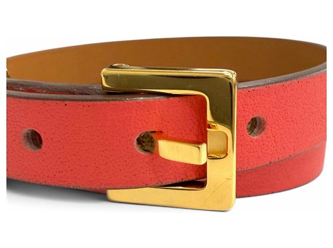 Hermès Bracelete Pop H Double Tour em couro HERMES - vista 7