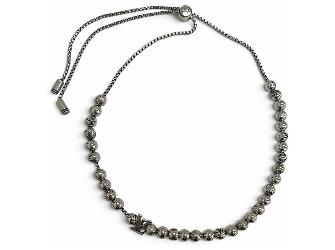 Collana da uomo Louis Vuitton - Damier Staple Ball - vista 3