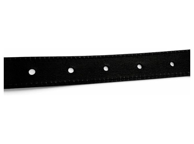 Gucci GG Emblem Reversible Slim Leather Belt - view 6