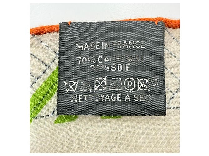 Hermès Hermes Rectangle Colliers de Chiens Cashmere Silk Shawl - vista 9