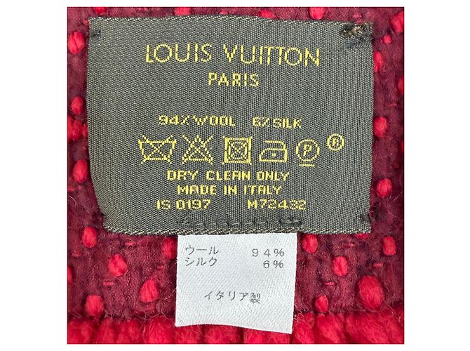 Louis Vuitton Ruby Wool Silk Stole - view 6