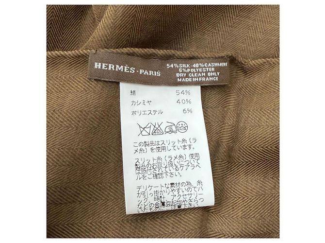 Hermès Chal Hermes de mezcla de seda y cachemira - vista 8