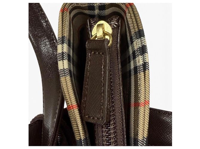 Borsa Tote e a Tracolla in Pelle con Motivo Nova Check Burberry - vista 10