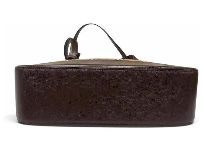 Borsa Tote e a Tracolla in Pelle con Motivo Nova Check Burberry - vista 4
