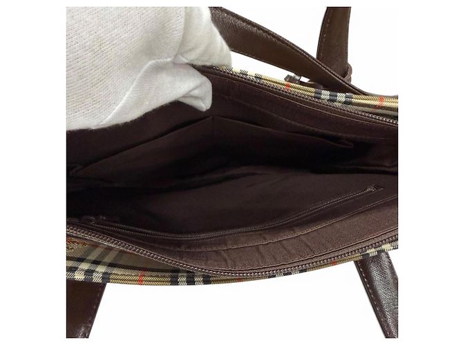 Borsa Tote e a Tracolla in Pelle con Motivo Nova Check Burberry - vista 5