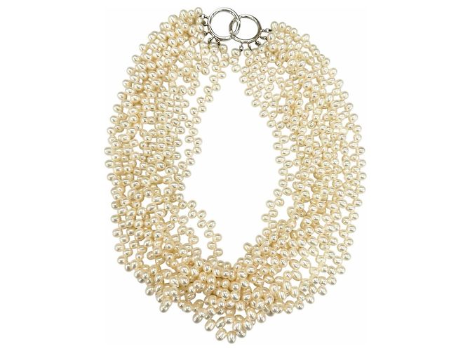 Autre Marque Collana Torsade Paloma Picasso in perle e argento 925 Tiffany & Co. - vista 4