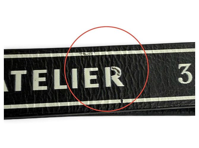 Christian Dior Atelier Logo Ledergürtel - Ansicht 13