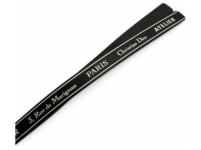 Christian Dior Atelier Logo Ledergürtel - Ansicht 8