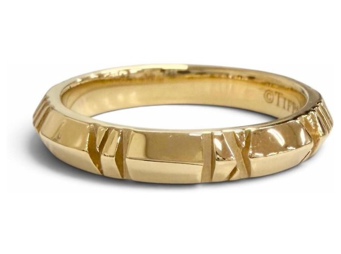 Autre Marque Anello Tiffany Atlas X chiuso in oro giallo - vista 2