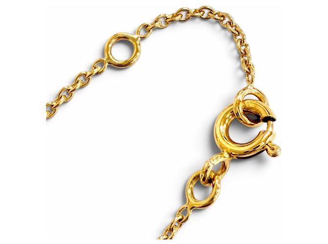 Bracciale con charm Christian Dior in oro giallo 18K e diamanti - vista 6