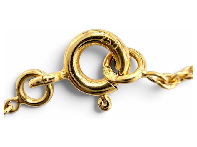 Bracciale con charm Christian Dior in oro giallo 18K e diamanti - vista 7
