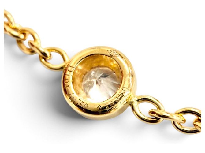 Bracciale con charm Christian Dior in oro giallo 18K e diamanti - vista 8
