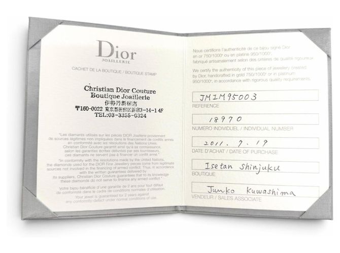 Bracciale con charm Christian Dior in oro giallo 18K e diamanti - vista 9