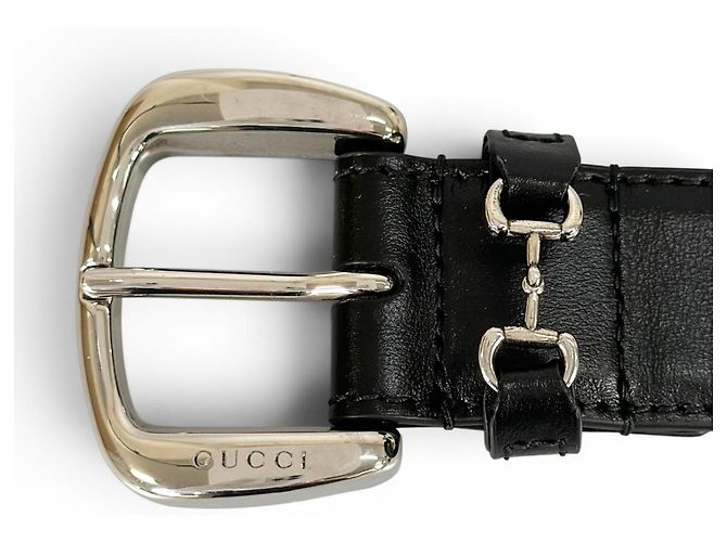 Cinturón de piel Gucci con hebilla Horsebit - vista 5