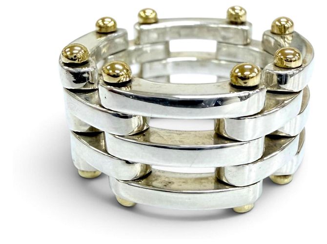 Autre Marque Tiffany & Co. Anello Tiffany Gate Link - vista 2