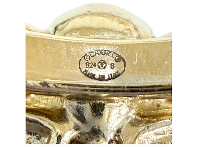 Anel Chanel B24B Coco Mark Ribbon Rhinestone - vista 7