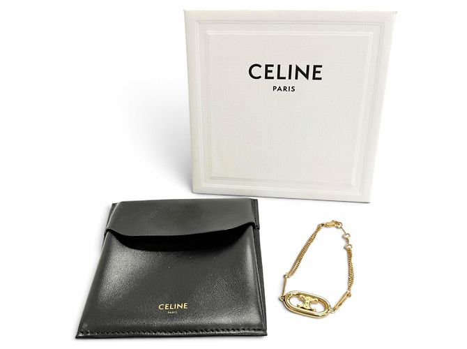 Céline Bracelet chaîne double avec breloque Maillon Triomphe Celine - vue 2