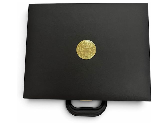 Versace Medusa Uhrenetui aus Leder und Holz - Ansicht 3