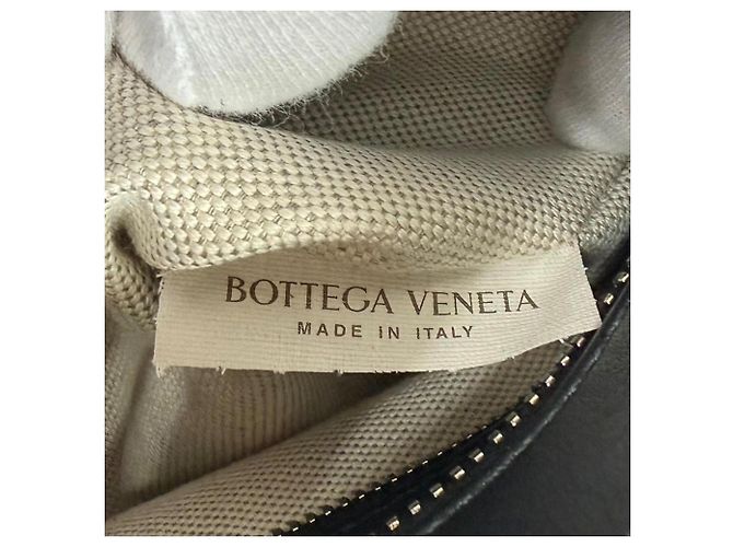 Borsa a tracolla Bottega Veneta in pelle nera - vista 13