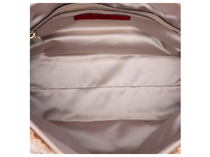 Piccola borsa Tote Rosier in seta beige Valentino - vista 4