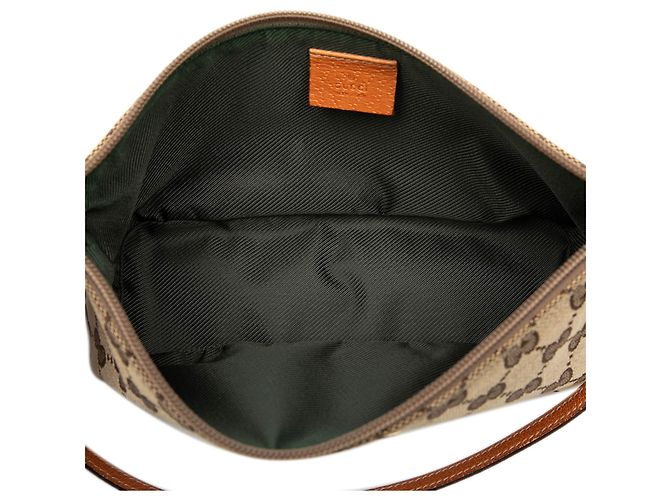 Gucci Beige GG Canvas Boat - vista 4
