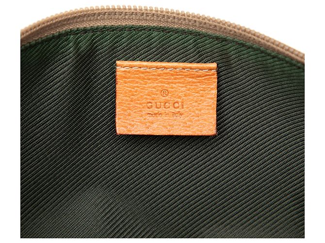Gucci Beige GG Canvas Boat - vista 5
