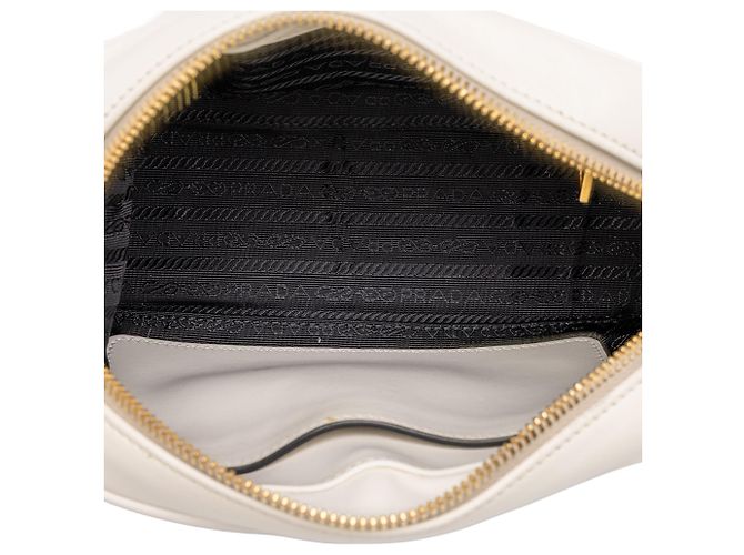 Bolso Camera Prada Mirage en piel de becerro White City - vista 4