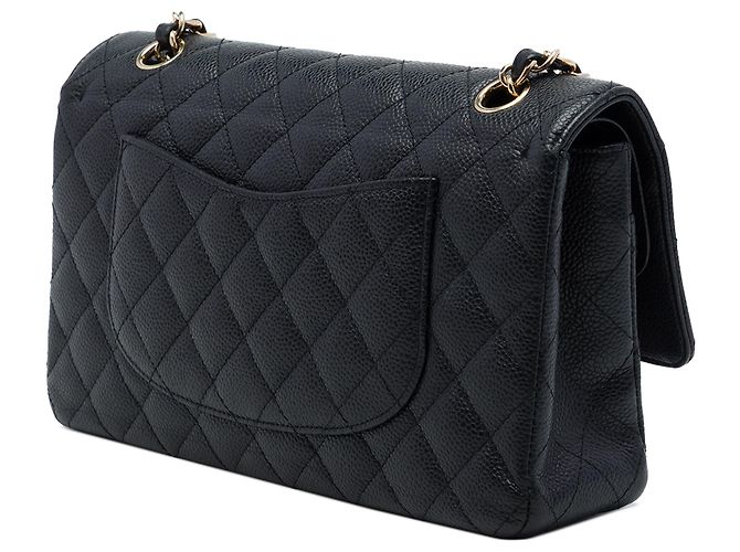 Chanel Black Medium Classic Caviar Double Flap - Ansicht 2