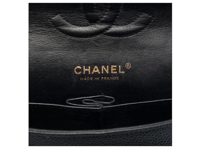 Chanel Black Medium Classic Caviar Double Flap - Ansicht 5