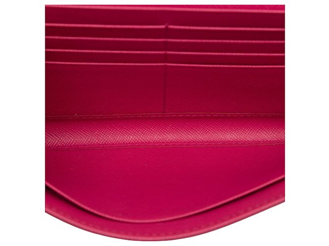 Prada Pink Saffiano Wallet on Chain - view 4