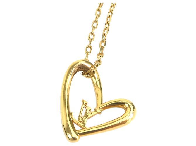 Louis Vuitton Collana Fall in Love Pendente Placcato Oro Gold - vista 2