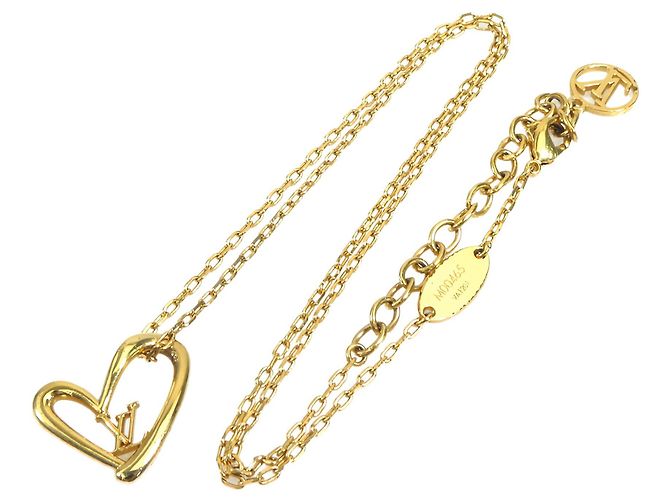 Louis Vuitton Collana Fall in Love Pendente Placcato Oro Gold - vista 8