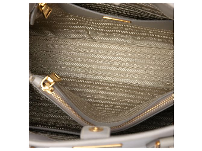 Bolso Prada White Large Saffiano Lux Open Promenade Satchel - vista 4