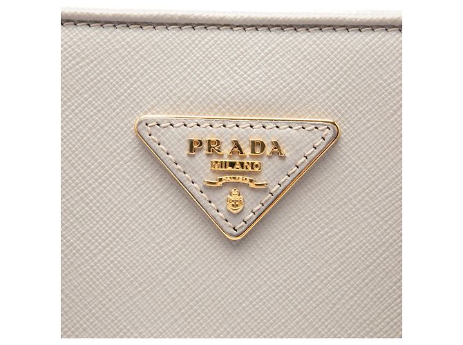 Bolso Prada White Large Saffiano Lux Open Promenade Satchel - vista 5