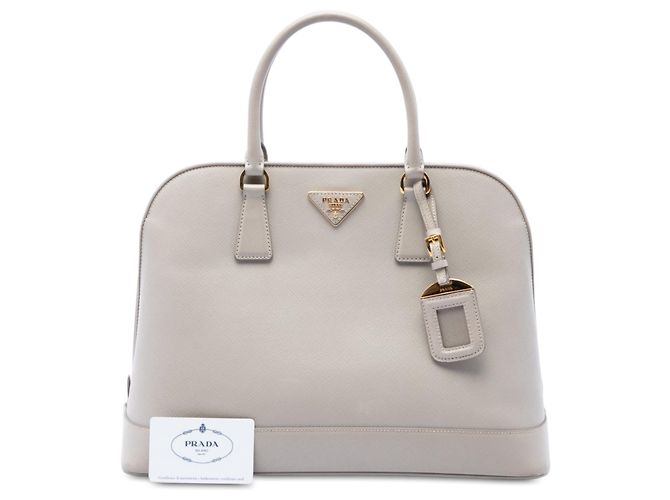 Bolso Prada White Large Saffiano Lux Open Promenade Satchel - vista 7