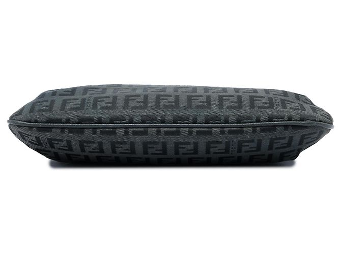 Pochette a catena Fendi in tela Zucchino nera - vista 3