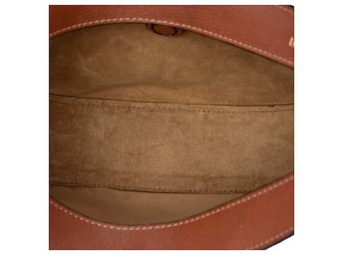 LOEWE Luna Hobo Piccola in Pelle Marrone - vista 4