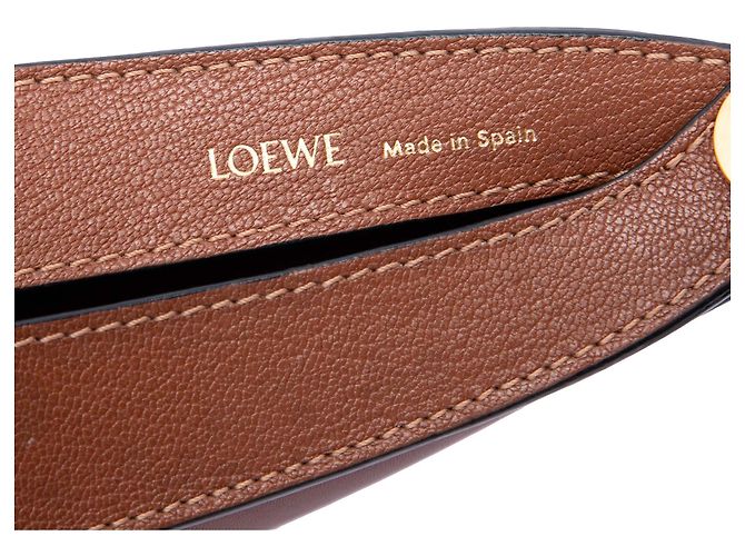 LOEWE Luna Hobo Piccola in Pelle Marrone - vista 5