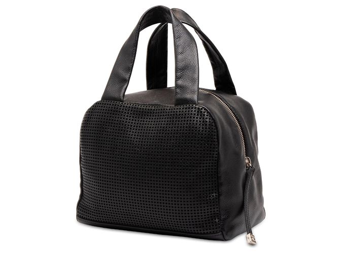 Bolso Bowler Chanel Black CC Perforated Caviar - vista 2