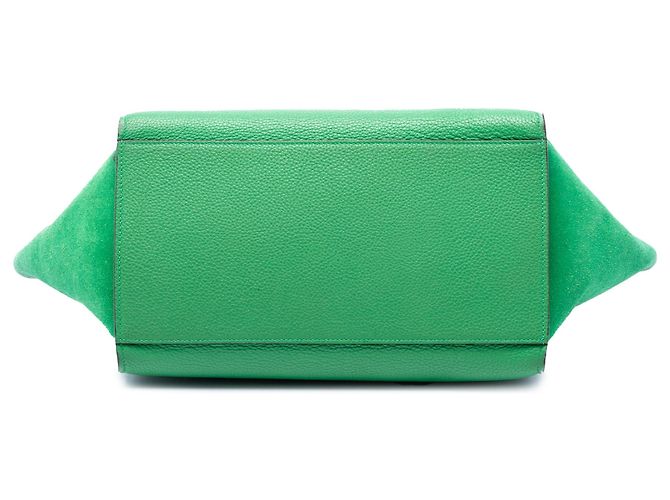 16 Céline Bolso Trapeze Celine de piel verde Small - vista 3